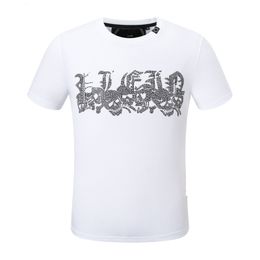 Hot Tiger Phillip Plain Men T Shirt Designer PP Skull Diamond T-Shirt Short Sleeve Dollar Bear Brand Tee High Quality Skulls T Shirt Tops P21471