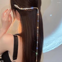Hair Clips Flash Drill Tassel Snake-shaped Headwear Female Summer Personality Hairpin Braided Accessories
