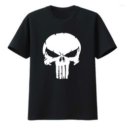 Men's T Shirts A Long Toothed Skull Cotton T-shirt Creative Camisa Short Sleeve Tee Men Casual Roupas Masculinas Mens Y2k Loose Humour