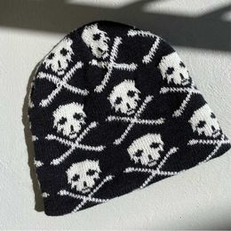 Beanie/Skull Caps Visual Axles Unisex Winter Skull Hats Women Jacquard Windproof Warm Caps Men Hip Hop Skullies Streetwear Knitted Y2K Beanies x0907