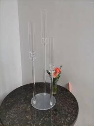 Candle Holders 10pcs Wedding Decorative Centre Holder Clear Acrylic For Event Party