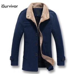 Mens Jackets iSurvivor Men Woollen Blends Overcoats Jackets and Coats Jaqueta Masculina Male Casual Fashion Slim Fitted Jackets Hombre 230906