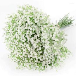 Decorative Flowers 7Pc Artificial Gypsophila Branch Fake Flower Baby Breath DIY Bouquet For Wedding Party Home Decor Arrangement