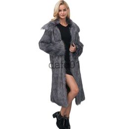 Women's Fur Faux Fur Winter Long Faux Fur Women Fashion Outerwear Female Slim Square Collar Thick Fake Fur Jacket Coat 2020 Hot Women Faux Fur Coats x0907