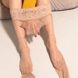 Women Socks Sexy 3D Seamless Pantyhose Stockings Sheer Low Waist Shiny Tight Oil Dance Wear Erotic Lingerie205i
