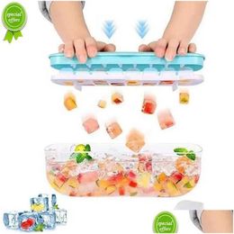 Ice Cream Tools Press Type Ice Cube Maker Sile Tray Diy Ball Making Mod Box For Bar Kitchen Accessories Home Gadgets Drop Delivery Dhujt