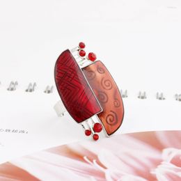 Cluster Rings High Quality Alloy Oval Enamel Rhinestones Finger Fashion Jewellery Wholesale J63