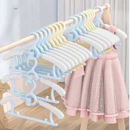 Hangers 20pcs Retractable Clothes Hanger Elasticity Plastic Baby Space Saving Non-Slip Portable Children's Toom Rack