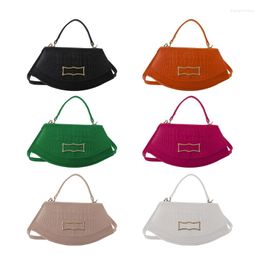 Evening Bags Minimalists Solid Color Crocodiles Print Tote Bag Elegant Design Girls Multifunctional & Durable Handbag For