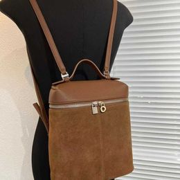 Autumn and Winter New Frosted Leather Backpack Fashion Women's Bag Same Small Backpack Western Style Women's Bag 230907