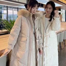 Designer Winter Korean version medium length Fashion loose fitting women's mens down coat & Parkas cotton jacket parka coats for women