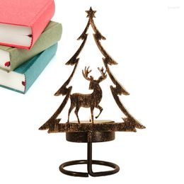 Candle Holders Metal Christmas Tree Holder Centerpiece Stand With Tea Light Table For Wedding Home