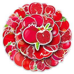 50 pcs pomegranate fruit cartoon sticker PVC waterproof creative skateboard diy car decoration
