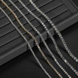 Tester VVS Moissnaite Iced Cluster Lab skapade Pass Diamond Diamond Tennis Chain Women for Necklace Gujos