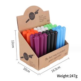 Plastic King Size Doob Tapered Tubes 120mm Joint Holder Rolling Papers Storage Cones Holder Airtight Smell Proof Pill Box Travel Pre-Rolled Cigarette Paper Holder