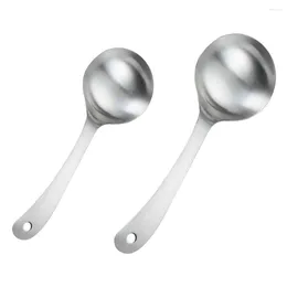 Dinnerware Sets Stainless Steel Rice Spoon Kitchen Supplies Public Cutlery Buffet Spoons Nonstick Cookware