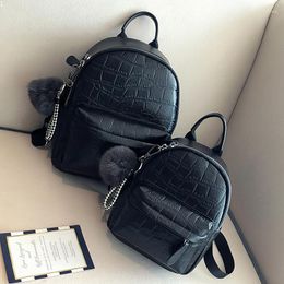 School Bags Mini Backpacks Women PU Leather Cute Small Backpack Fashion Travel Women's Large Capacity