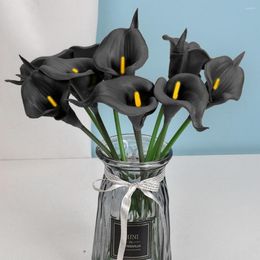 Decorative Flowers Decoration Home Room Accessories Simulated Calla Lily Wedding Arrangement Fake Decor