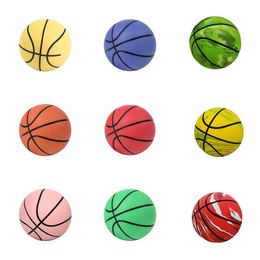 Novelty Items 100Pcs/Lot Novelty Items 6Cm Super High Elasticity Mini Rubber Basketball Decompression Hollow Patting Ball Childrens To Dhwvi