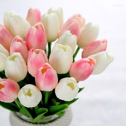 Decorative Flowers PU Tulip Artificial Simulation Wedding Or Home Party Decoration Flower