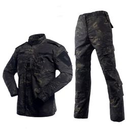 Gym Clothing Arms Military Uniform Men Army Tactical ACU Multicam Camouflage Suit Militar Soldier Clothes Pants Set Garments181R