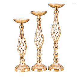 Candle Holders Metal Stand Vase Wedding Centrepieces Flower For Table Decoration & Supplies