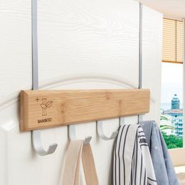 Bowls 1 PieceRear Door Hook Punch-Free Wall-Mounted Hanger Bathroom Nail Free Clothes Hanging Rack Coat And Cap