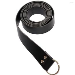 Belts Renaissance Belt Unisex O-shaped Ring Imitation Leather For Knights Stylish Waistband Accessory Retro