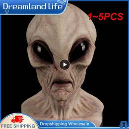 Party Masks 1~5PCS Halloween Alien Mask Scary Horrible Horror Alien Supersoft mask Mask Creepy Party Decoration Funny Cosplay Prop 230906