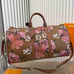 Print Designer Duffle Bag High Capacity Luggage Pouch Travel Bag Womens Designer Handbags Fashion Classic High Quality Baggage Bag 50CM