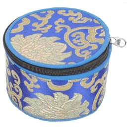 Decorative Figurines Handmade Tibetan Singing Bowl Case With Zipper Design And Beautiful Pattern For Yoga Meditation