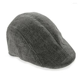 Berets Men Golf Driving For Sun Flat Cabbie Sboy Unisex Herringbone Duckbill Hat