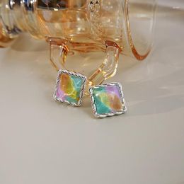 Stud Earrings 2023 Korean Exquisite Multicolor Sweet Fashion Simplicity Versatile Lovely Luxury Women Jewelry