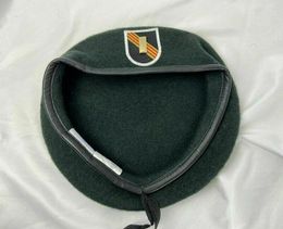 Berets VIETNAM WAR US ARMY 5ST SPECIAL FORCES GROUP Blackish GREEN BERET SECOND LIEUTENANT RANK MILITARY HAT All Sizes