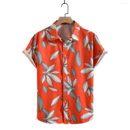 Men's Casual Shirts FFXZSJ Short Sleeve Male For Mens Social Luxury Man Designer Clothes Hawaiian Fashionable Elegant Classic Fashion