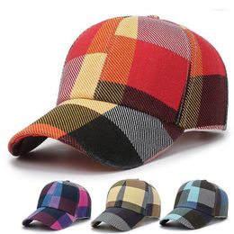 Ball Caps Fashion Plaid Baseball For Men Summer Outdoor Sport Snapback Hat Ladies Cool Sun Cap Turcker Gorra Wholesale