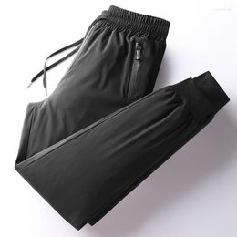 Men's Pants 2023 Winter White Duck Down Wadded Trousers Ankle-Tied Outdoor Sports Adhesive Warm Casual