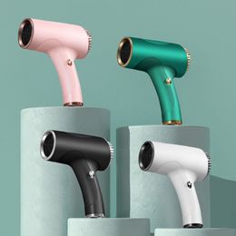 Other Massage Items Portable Hair Dryer 2600mah Cordless Handy Hairdryer 40500W USB Rechargeable Powerful 2 Gears for Household Travel Salon 230906