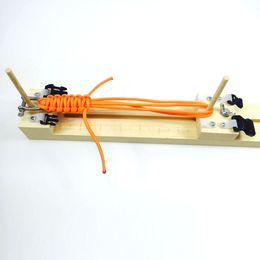 Outdoor Gadgets Paracord Bracelet Jig Wristband Maker Wood DIY Knitting Tool Braided Parachute Cord Weaving Tools 230906