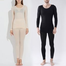 Men's Thermal Underwear Thermal Underwear For Women Sexy Warm Long For Women Seamless Winter Thermal Underwear Set Warm Thermal Clothing WomenMen 230907