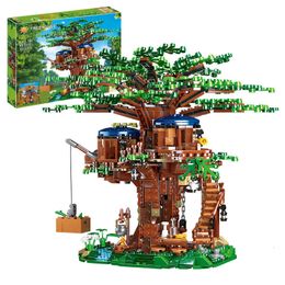 Blocks 1027 pcs DIY Four Seasons TreeHouse Creator Children's Toy Building Toys My World 230907