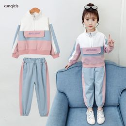 Clothing Sets Girl Sports Suit Kids Coat pants 2pcs Children Clothing Outfit Sets for Girls Spring Autumn 230906