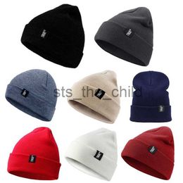 Beanie/Skull Caps Winter Hat Add Fur Warm Hat Baggy Skullies Knitted Hat For Men Women Ski Sports Cap Drop Shipping x0907