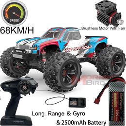 Electric RC Car MJX Hyper Go 16208 Updated Version Brushless 1 16 RC 2 4G Remote Control 4WD Offroad Race High Speed Electric Hobby Truck 230906