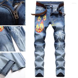 Men's Jeans Korean Style Trendy Brand Breathable Casual Trousers Fashion Trend Retro Slim 2023 Summer