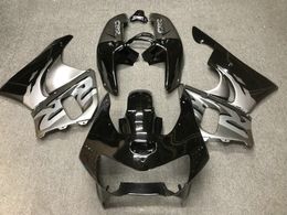 Motorcycle Fairing kit for HONDA CBR900RR 919 98 99 CBR 900RR 1998 1999 ABS Silver black Fairings set+gifts HC01