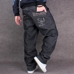 Trendy long pants loose casual plus fat plus size skateboarding pants hip-hop jeans Men's Jeans2971