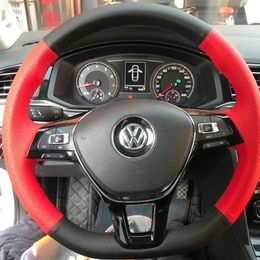 Carbon brazed steering wheel cover is suitable for Volkswagen Golf cars