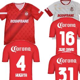 23-24 Toluca Soccer Jerseys Customized Custom Football wear sportswear dhgat 10 Fernandez 1 L.GARCIA 8 CASTANEDA 4 HUERTA 16 JEAN DAVID 31 MORALES wholesale Discount