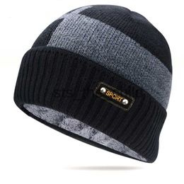 Beanie/Skull Caps New Winter Beanie Hats Scarf Set Warm Knit Hat Skull Cap Neck Warmer with Thick Fleece Lined Winter Hat and Scarf for Men Women x0907